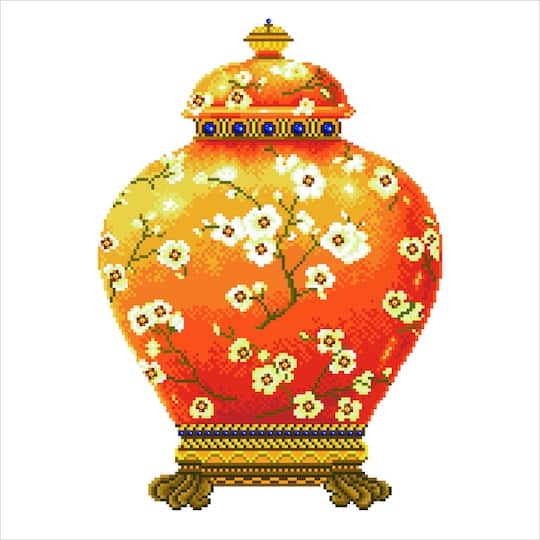 Diamond Dotz® Red Vase Diamond Painting Kit